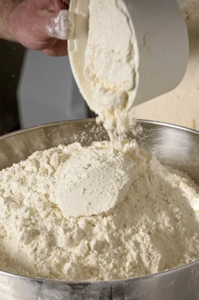 Flour in bowl